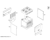 Схема №7 PRD304EG Thermador с изображением Держатель для плиты (духовки) Bosch 00685379