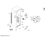 Схема №2 KDV33X45 с изображением Дверь морозильной камеры для холодильника Bosch 00686735