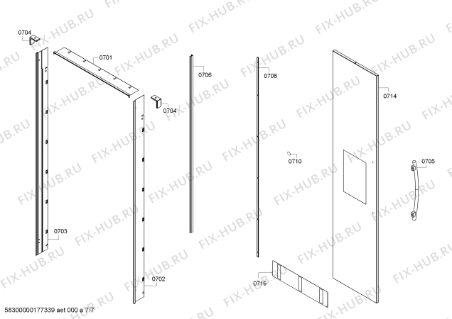 Схема №3 FID18MIEL1 F 1471 SF с изображением Плата для холодильника Bosch 00688680