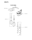 Схема №3 F6117036(0) с изображением Часть корпуса для блендера (миксера) Krups MS-0065375