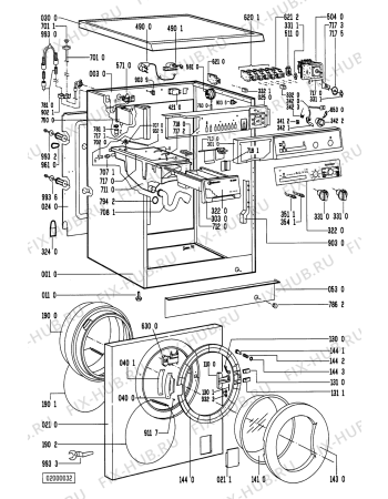 Схема №2 WA2381WS WA 2381 /WS-D с изображением Спецфильтр для стиральной машины Whirlpool 481248058069