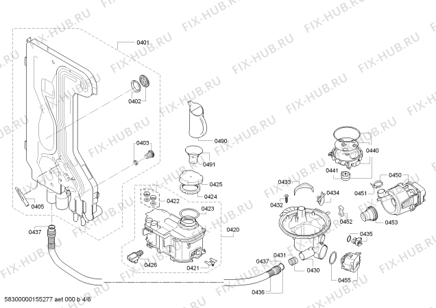 Схема №2 SMS40E62EU с изображением Панель управления для посудомоечной машины Bosch 11002958