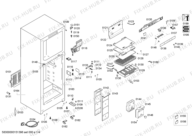 Схема №3 BD4901VNF с изображением Выдвижной ящик для холодильника Bosch 00686052