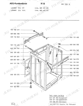 Взрыв-схема стиральной машины Aeg LAV570 ROT - Схема узла Section3