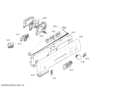 Схема №5 SRI55M26EU с изображением Передняя панель для электропосудомоечной машины Bosch 00664593