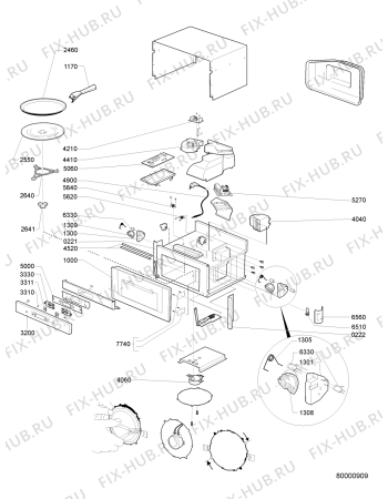 Схема №1 EMCCI 8560 SW с изображением Дверь для микроволновки Whirlpool 480120100843