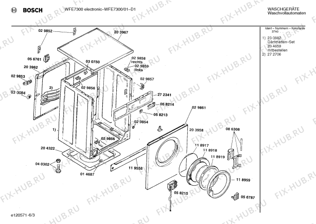 Схема №4 WFE7300 WFE7300 ELECTRONIC с изображением Ручка для стиралки Bosch 00088101