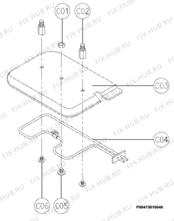 Взрыв-схема микроволновой печи Electrolux EME2640 - Схема узла Section 4