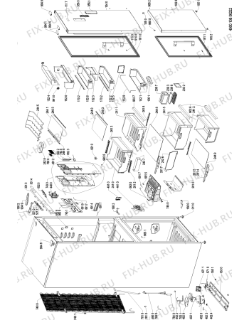 Схема №2 BSNF 9583 OX с изображением Панель управления для холодильника Whirlpool 481010820924