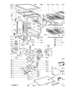 Схема №2 ADP 915/2 WH с изображением Обшивка для посудомойки Whirlpool 481245379982