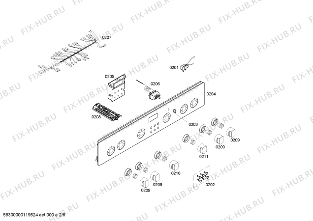Схема №4 HM746515T с изображением Ручка переключателя для электропечи Siemens 00605581