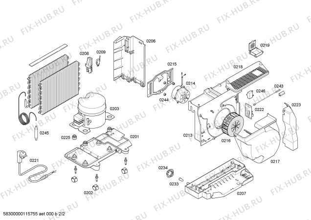 Схема №2 DH3622 с изображением Крышка для ионизатора воздуха Bosch 00602896