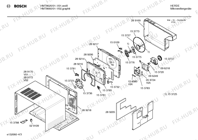 Схема №3 HMT8620 с изображением Контактная пленка для микроволновой печи Bosch 00096259