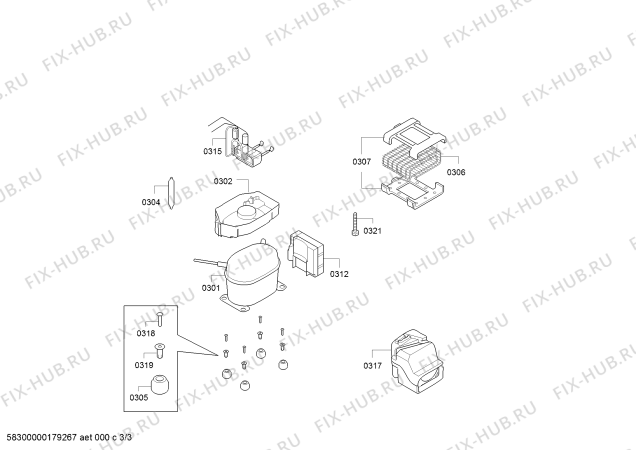 Схема №2 RW404261CN, Gaggenau с изображением Втулка для холодильника Bosch 00632738