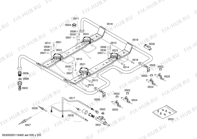 Схема №2 HSV746055T с изображением Фронтальное стекло для плиты (духовки) Bosch 00244906