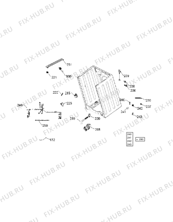 Схема №3 LOP 8050 с изображением Обшивка для стиралки Whirlpool 480111102882