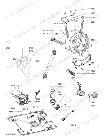 Схема №2 PWF 86 с изображением Микромодуль для стиралки Whirlpool 481010608065
