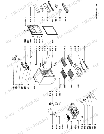 Схема №1 ARG585A8 (F091254) с изображением Наставление для холодильника Indesit C00354439