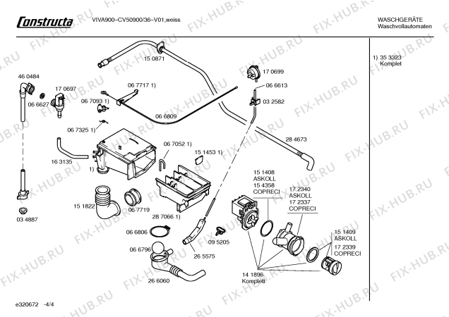 Схема №4 CV50900IL с изображением Кабель для стиралки Bosch 00354508