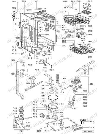 Схема №2 WP 79/1 с изображением Панель для посудомоечной машины Whirlpool 481245373116