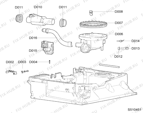 Схема №8 GS 4961/1 IX с изображением Вноска для посудомойки Whirlpool 481290508466