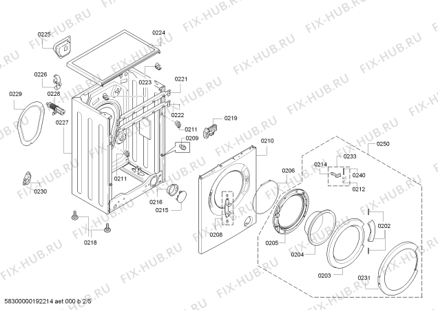 Схема №3 WLG51SH00R с изображением Кабель для стиралки Bosch 00633759