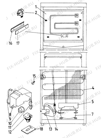 Взрыв-схема холодильника Elektro Helios FK3040 - Схема узла C10 Cold, users manual