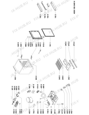 Схема №1 UVI 1950 A++ LH с изображением Компрессор для холодильника Whirlpool 481010791722