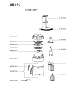 Схема №2 KA802142/70 с изображением Элемент корпуса для кухонного измельчителя Krups MS-0678660