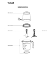 Схема №1 MB403488/35A с изображением Электромотор для блендера (миксера) Tefal SS-192676