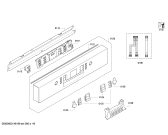 Схема №6 SMI85M15DE с изображением Передняя панель для посудомойки Bosch 00700493