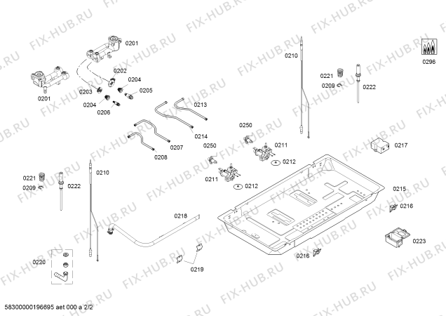 Схема №2 PED72A31MQ с изображением Переключатель для духового шкафа Bosch 18022851