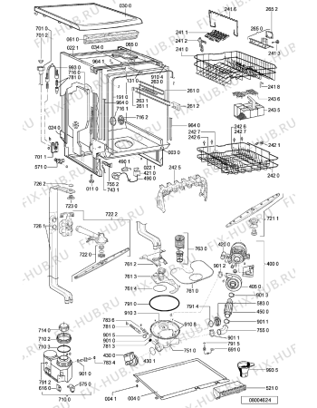 Схема №2 ADP 6736 AL с изображением Обшивка для посудомойки Whirlpool 481245373319