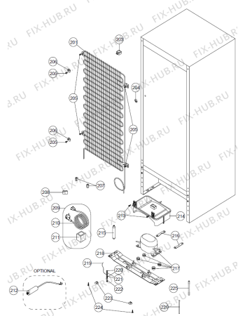 Схема №3 KRF4141AW (419333, HZZS24264) с изображением Шарнир для холодильной камеры Gorenje 438024