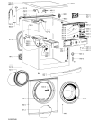 Схема №2 AWS 6136 LEIJONA с изображением Модуль (плата) для стиральной машины Whirlpool 481010560027
