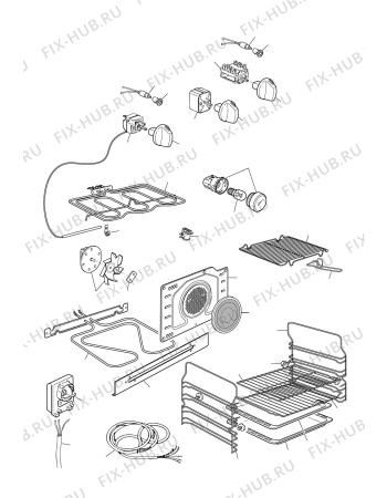 Схема №2 LMFWII с изображением Кабель для плиты (духовки) DELONGHI 1131362
