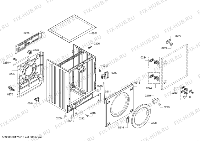 Схема №3 WI12A220EE IQ100 с изображением Панель управления для стиралки Siemens 00704367