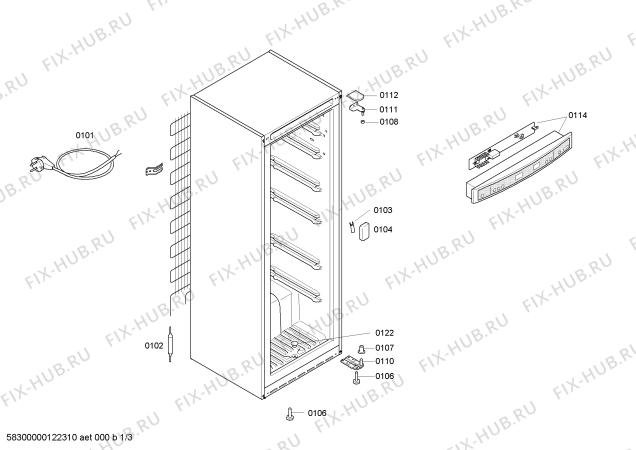 Схема №3 GSD22N10 с изображением Дверь для холодильной камеры Bosch 00245216