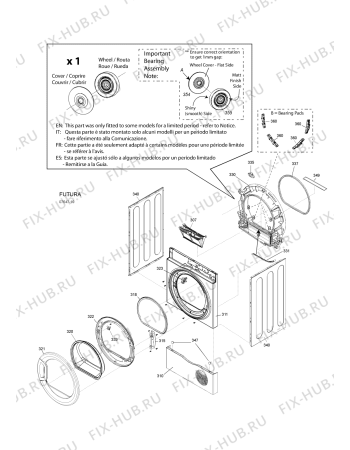 Схема №2 TCYL757C6GUK (F080326) с изображением Обшивка для стиралки Indesit C00295502