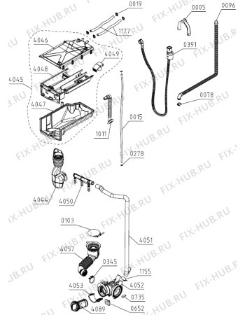 Взрыв-схема стиральной машины Panasonic NA-148XR1 WDE (494602, PS15/P8140) - Схема узла 05