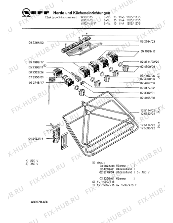 Схема №3 E3132W0 JOKER 335 CLOU с изображением Плёночный резистор для плиты (духовки) Bosch 00023779