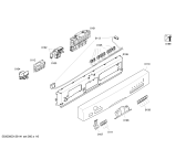 Схема №4 SE26M253EU с изображением Панель управления для посудомойки Siemens 00678791