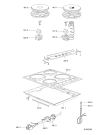 Схема №1 KGZM 602 WS с изображением Кнопка для плиты (духовки) Whirlpool 481985023134