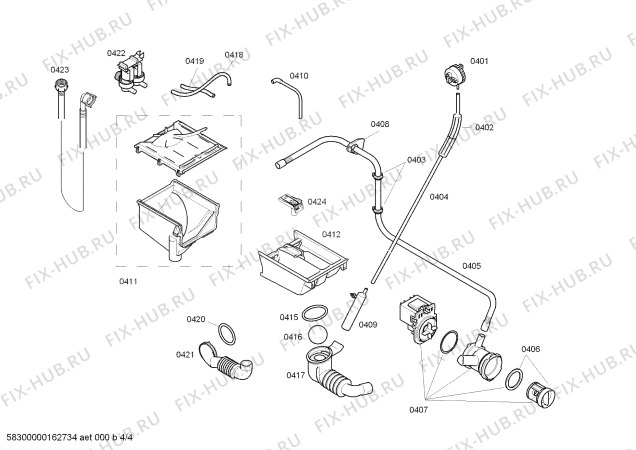 Схема №2 WS09X060HK Siemens iQ100 с изображением Модуль управления для стиралки Siemens 00743758