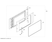 Схема №4 C54L60N0GB с изображением Дверь для духового шкафа Bosch 00687750