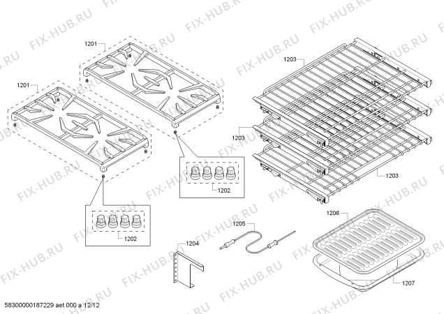 Схема №11 PRD48NCSGC с изображением Ручка конфорки для плиты (духовки) Bosch 00623549