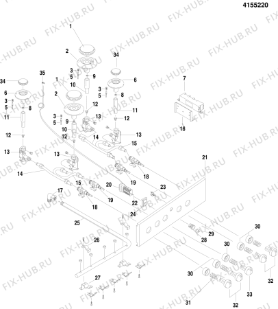 Схема №3 KG1403WEU (F018138) с изображением Тэн для духового шкафа Indesit C00063565