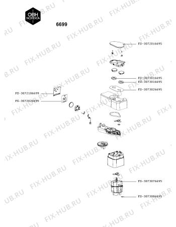 Схема №2 6699 с изображением Защёлка для кухонного измельчителя Seb FS-3072076695