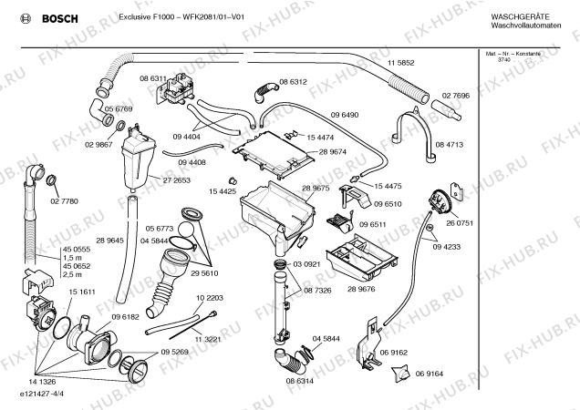 Схема №3 WFK2081 Exclusiv F1000 с изображением Панель управления для стиралки Bosch 00351481