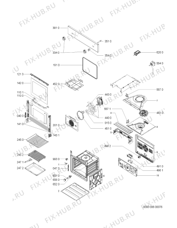 Схема №1 AKL876IX01 (F092205) с изображением Инструкция по эксплуатации для плиты (духовки) Indesit C00360762
